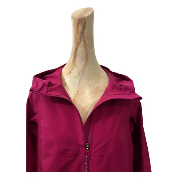 Lululemon Raspberry Water-Repellent Windproof Hooded Pullover Jacket - Picture 4 of 6